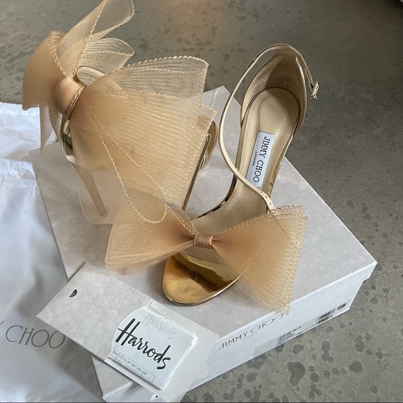 Jimmy Choo - Aveline 100 in Gold size 41 - Picture 5 of 7